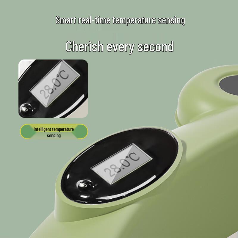 YOULETE Infant Toddler Folding Bathtub with Temperature Sensor