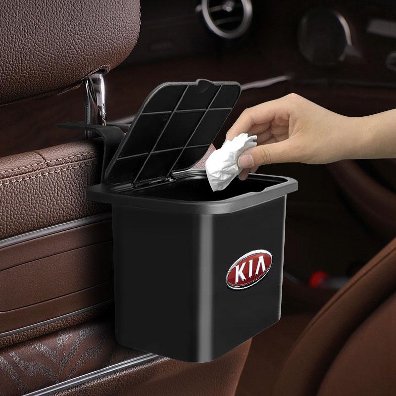 Car Hanging Trash Bin Seat Back Storage Box Phone Holder Hook For KIA Sportage Ceed Rio 3 Picanto Proceed Gt Stinger 4 K7