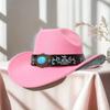 High-quality Woolen Jazz Hat, New Luxury European and American Style Knight Riding Western Cowboy Hat, Trendy for Both Men and Women