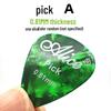 Alice Celluloid Guitar Picks, 100-Pack, 0.46mm-0.96mm