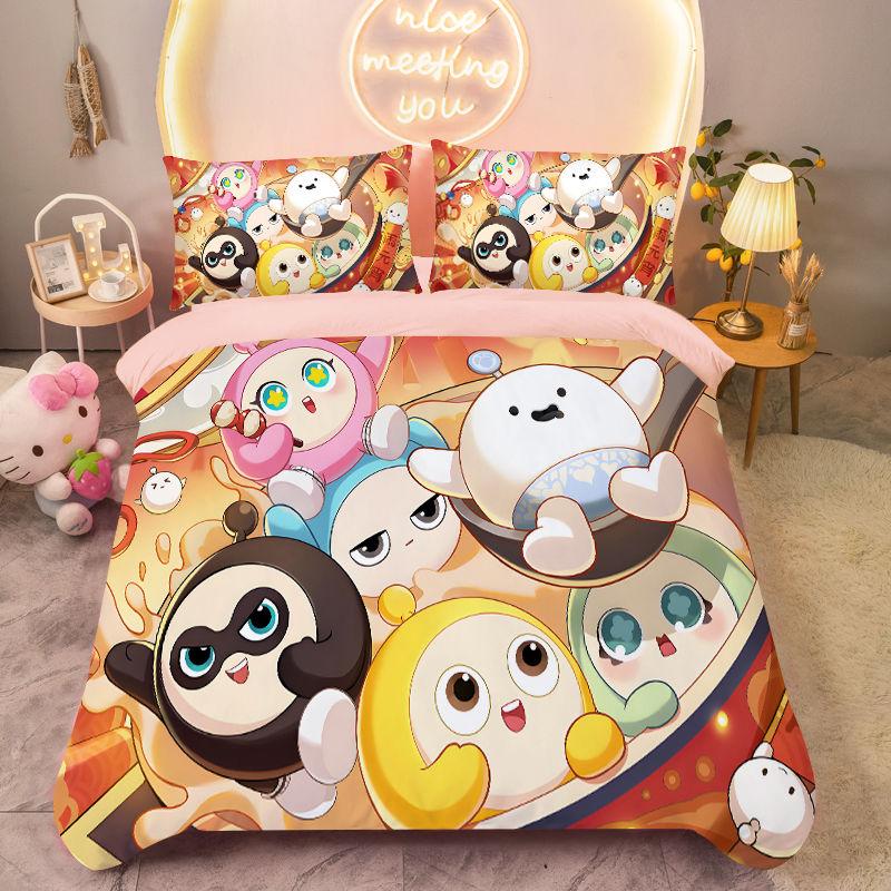 Game Duvet Cover Pillowcase Eggy Party Bedding Set Adult Boy Girl Bedroom Decoration Children Single Double Large Size