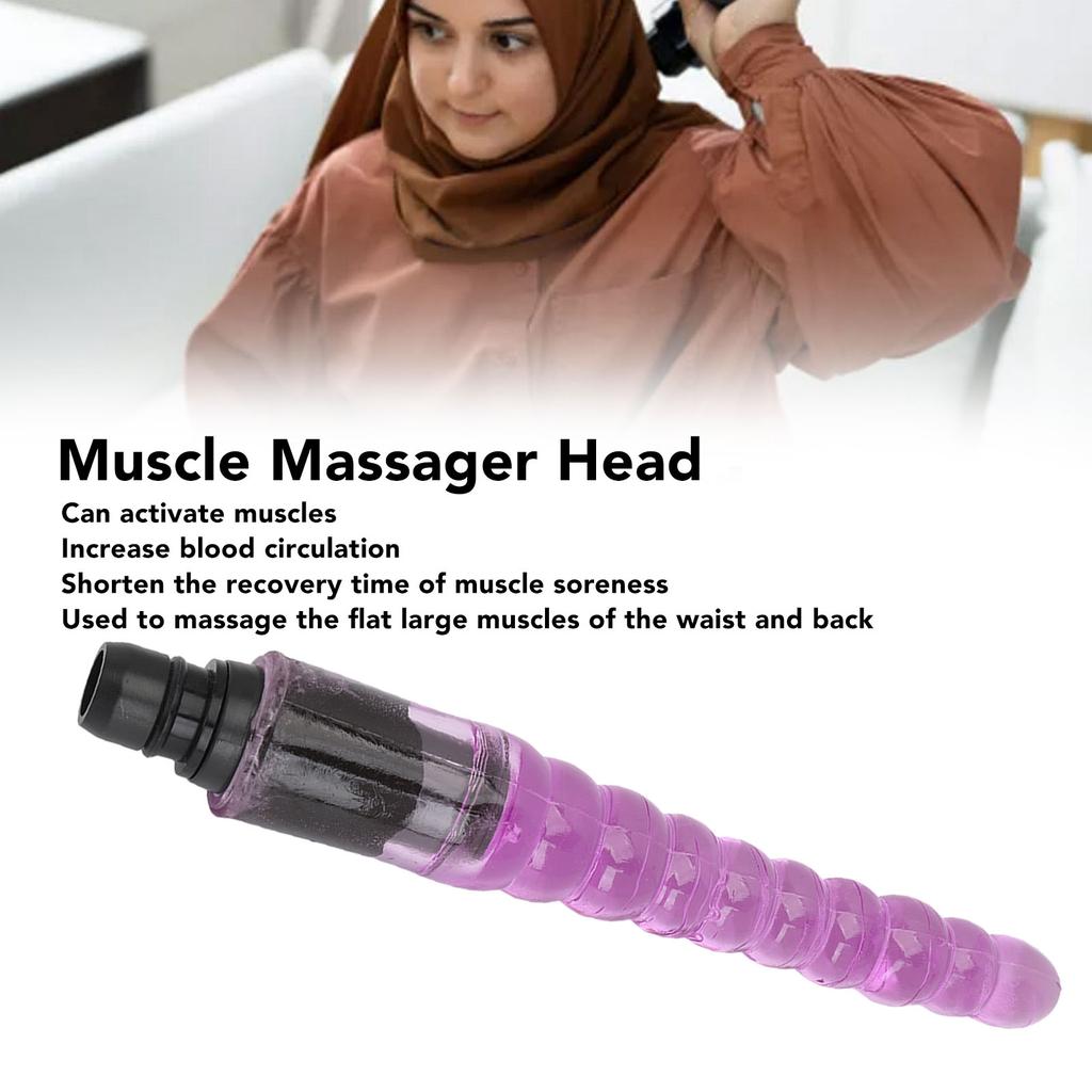 Silicone Muscle Massager Head Replaceable Percussion Head Attachment for Deep Tissue Massage 0.71 To 0.75in Purple