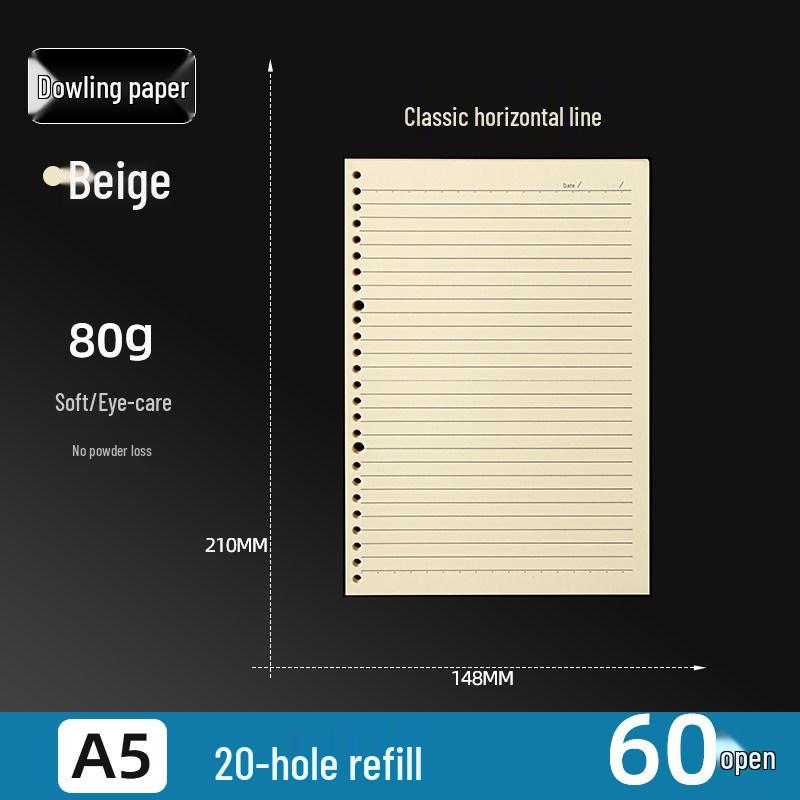 Transparent A4/B5 Loose-Leaf Notebook Binder and Organizer