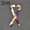 Fashion Color Printing Long Silk Scarf Women Ribbon Neckerchief Print 4cm Thin Narrow Scarves Bag Hair Band Ribbon Headscarve