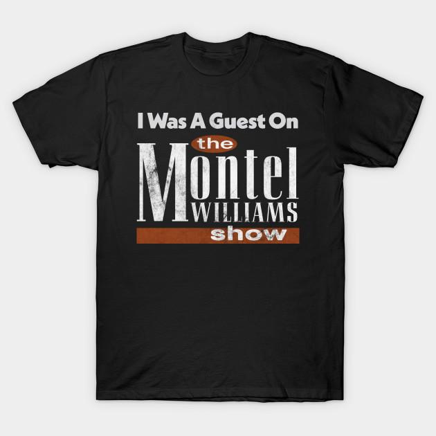 

Men Black Print T-shirt I Was A Guest On The Montel Williams Show / Vintage 90S Style Design No-Cut Transfer Paper Print Cotton Tshirt 3XL чорний