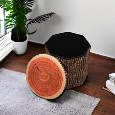 30x30 cm-es gyümölcstároló zsámoly, aranyos összecsukható tároló játékdoboz habpárnával, összecsukható tároló ülőke láda (Tuskó)