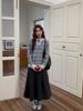 Jiu'er Cozy Striped Plush Sweater for Women - Autumn Winter Collection