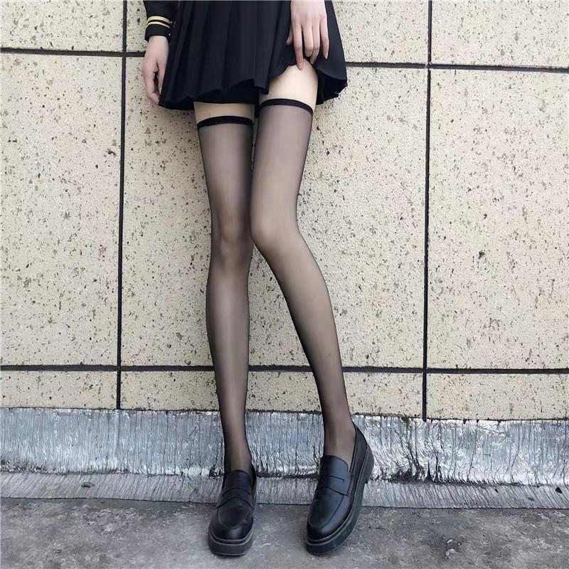 Sexy Lingerie Lace Transparent Sling Net Stockings Black Sexy Free Off Waist Fishnet Stockings Non Slip Garter