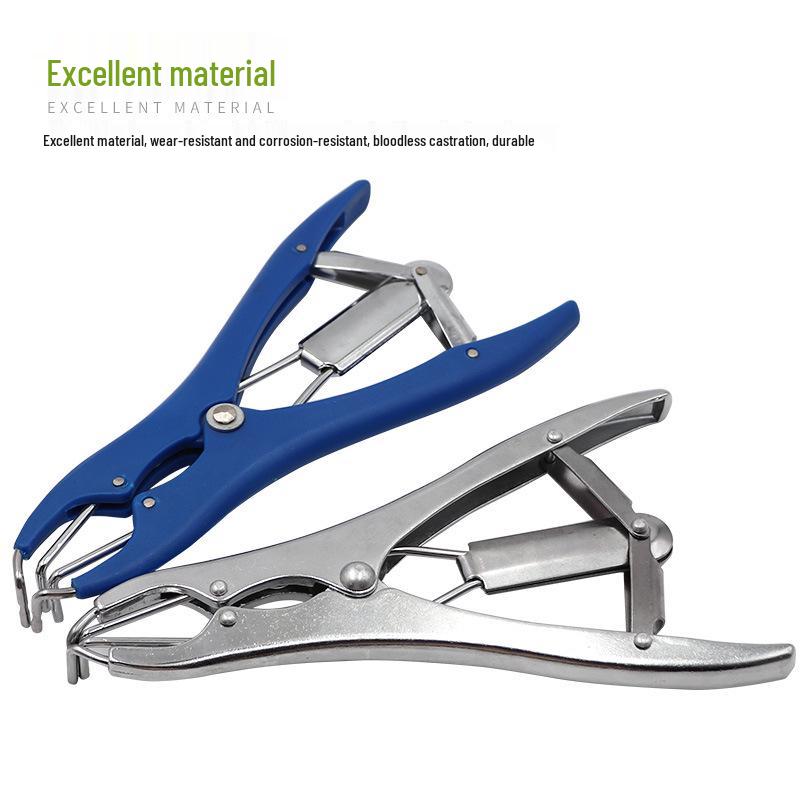 Veterinary Tail & Castration Pliers with Docking Rings for Piglets and Lambs