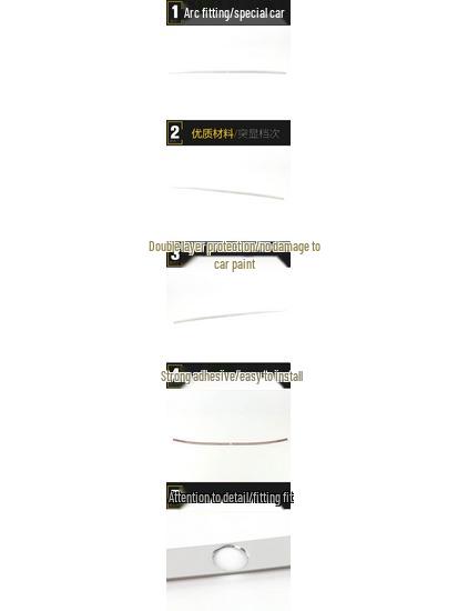 Deep Blue SL03 Rear Trim Sticker & Stainless Steel Bumper Strip - Fits 22 Models