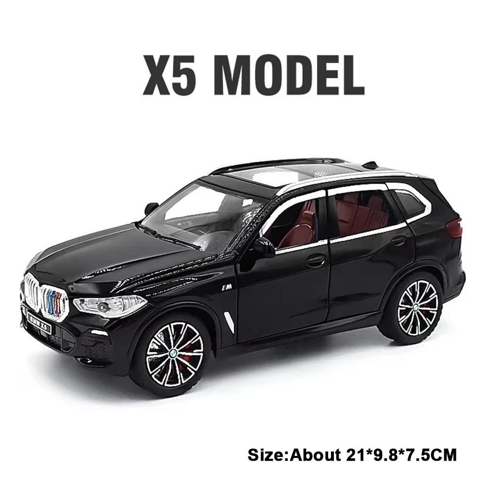 1:24 Scale 325LI X5 Model Car Toy Music Light Shock Absorption High Simulation Cars Models Alloy Diecast Toys for Kids Gifts