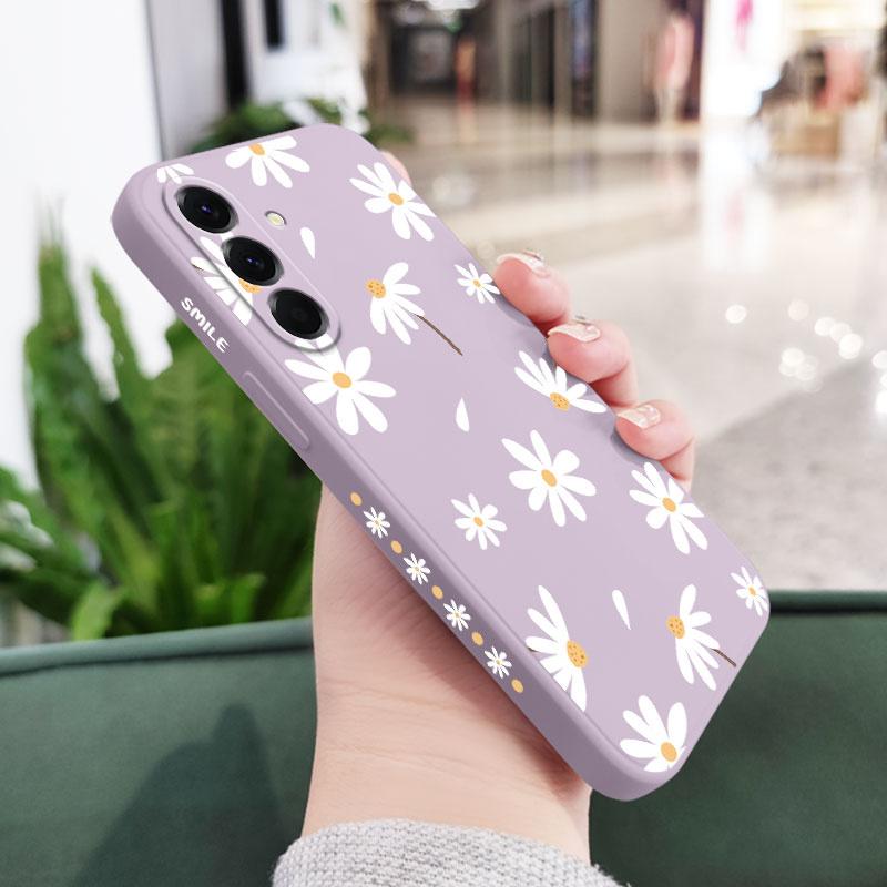 Plain Daisies Phone Case For Samsung Galaxy A37 A57 Liquid Silicone Cover