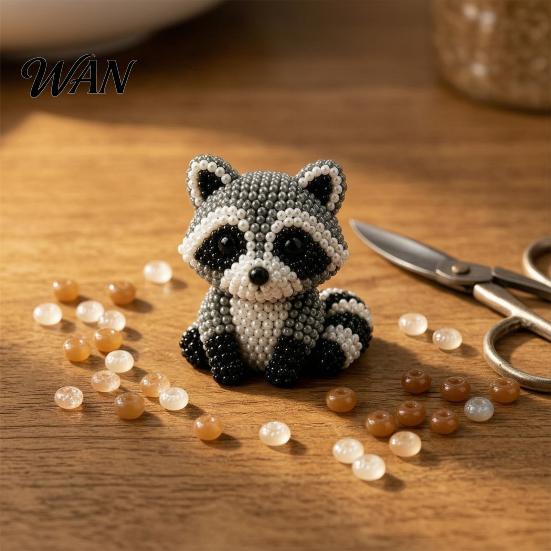 Adornos de Cuentas Texturizadas Kit DIY de Cuentas de Animales, Pequeño Set de Manualidades con Cuentas 3D, Lindo Kit Creativo de Arte con Cuentas para Principiantes Adolescentes Adultos Alivio del Estrés