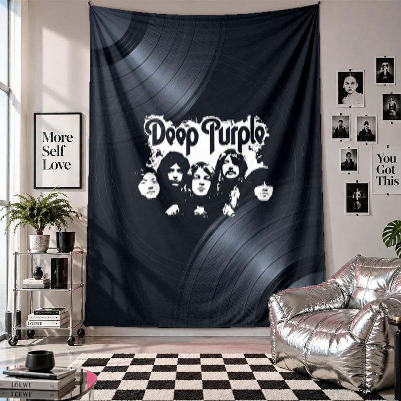 Deep Purple Wall Tapestry Home Decor Wall Hanging Cloth for Bedroom Living Room Background