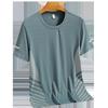 Mesh T-shirt Men's Quick Drying Short Sleeved T-shirts Summer High Stretch Breathable Printed Top