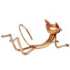 J1UL1N Yoga Cat Wine Rack Metal Wine Holder Wine Shelf Sculpture Practical Sculpture Home Decoration Interior Wine Stand Crafts