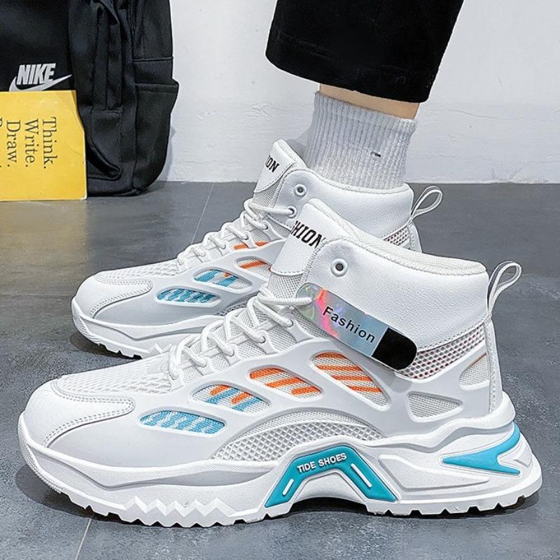 Fashion Men Sneakers Breathable High Top Casual Shoes Lace Up Platform Shoe Designer Tennis Shoes for Men Running Shoe Zapatillas Hombre