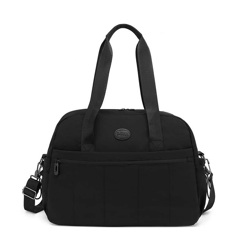 

Осенняя мода Большая водонепроницаемая фитнес-дорожная сумка - Европейский и американский стиль, повседневная, через плечо и многофункциональное хранение для деловых поездок. Small чёрный