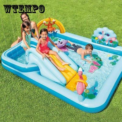 Tobogan mare pentru copii, distractiv, gazon, tobogan cu apă, piscine pentru ocean, în aer liber, bazine gonflabile pentru joacă pentru copii vara
