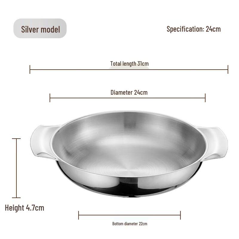 ZISIZ Korean Stainless Steel Multi-Purpose Serving Plate