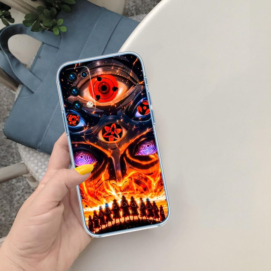 PP46 Naruto Akatsuki Soft Shell Transparent Phone Case for Samsung Galaxy A04 A04S A14 A23 A34 A54 M23 M33 M52 M53