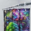 Stunning Tiger Print Shower Curtain High-Quality Fabric with Anti-Bacterial Coating for Bathroom Decor Perfect Gift Idea