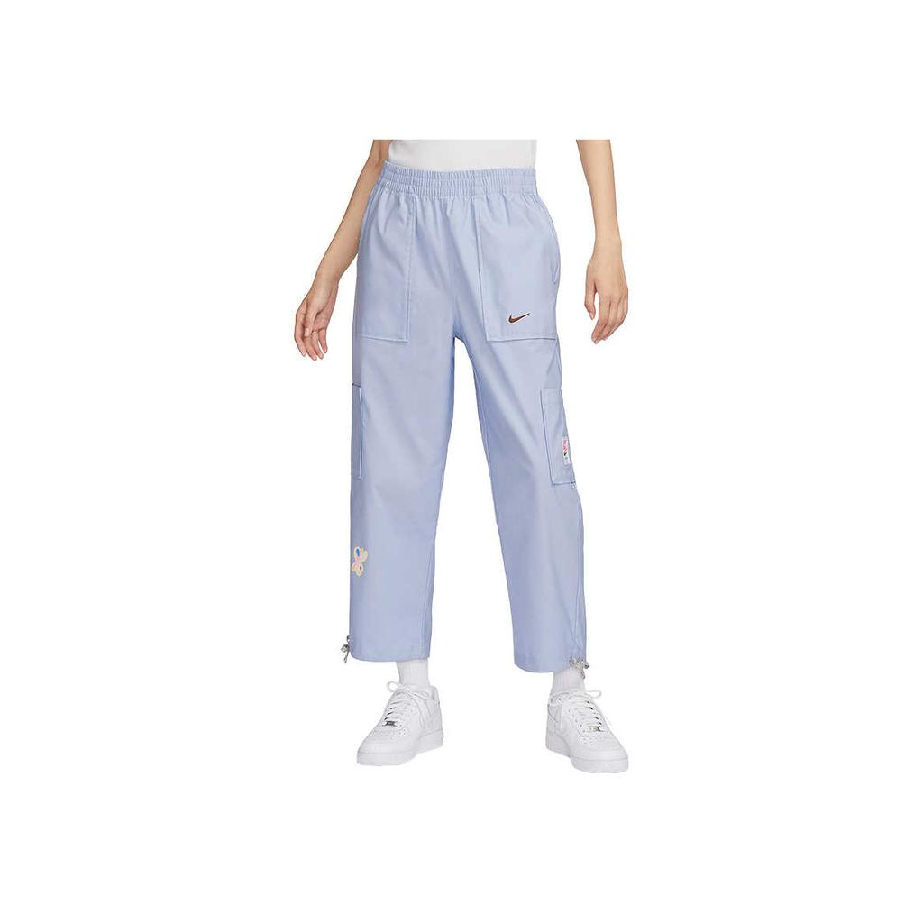 Nike Sportswear Multi-Pocket Casual Cargo Pants Women Pants Vintage-Blue Gray FJ7717-448
