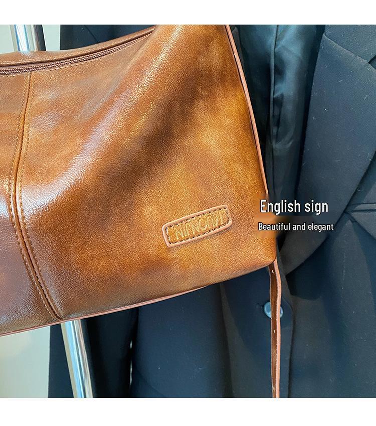 Women's Retro Versatile Large-Capacity Crossbody Tote Bag