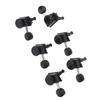 6PCS Set Locking Tuning Key Peg Black Color Zinc Alloy Right Hand Guitar Lock String Tuner