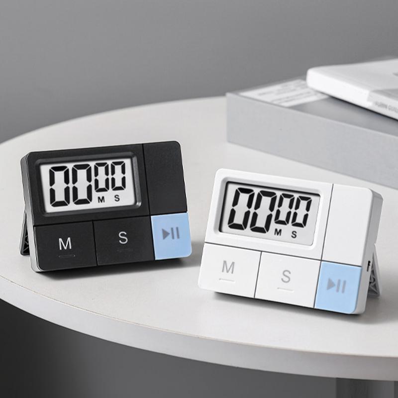 Temporizador de Cozinha Digital Temporizador de Cozinha Magnético Alimentado por Bateria Display de Alta Definição Ferramenta de Gerenciamento de Tempo Para Yoga Cuidados com a Pele