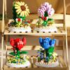 Eternal Rose Building Block Bouquet Flower Puzzle Assembly Toy Micro Particle Toy Desktop Decoration Building Block Toy