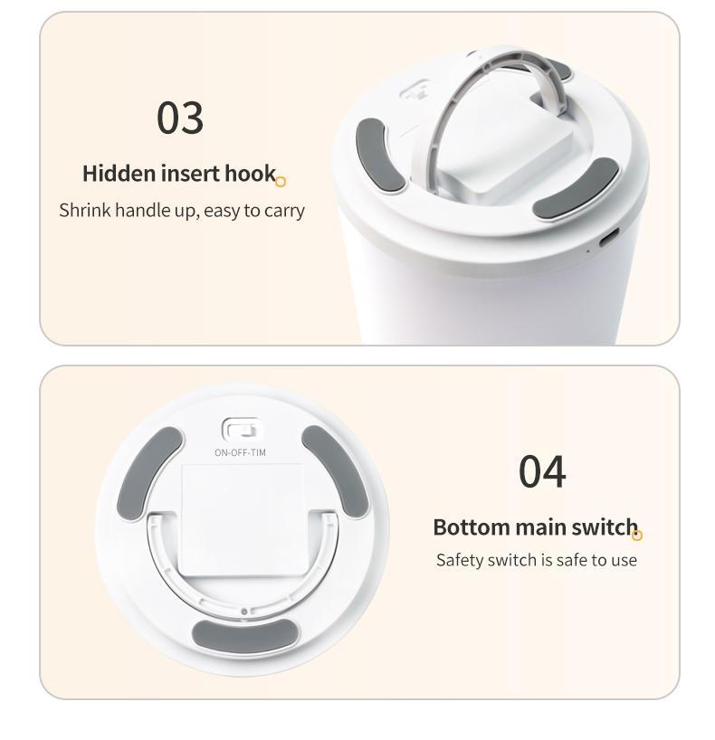 Dimming Touch Led Night Light Timing usb Rechargeable Bedroom Sleeping Lamp Portable Beside Touch Lamp Room Decor Table Lamps