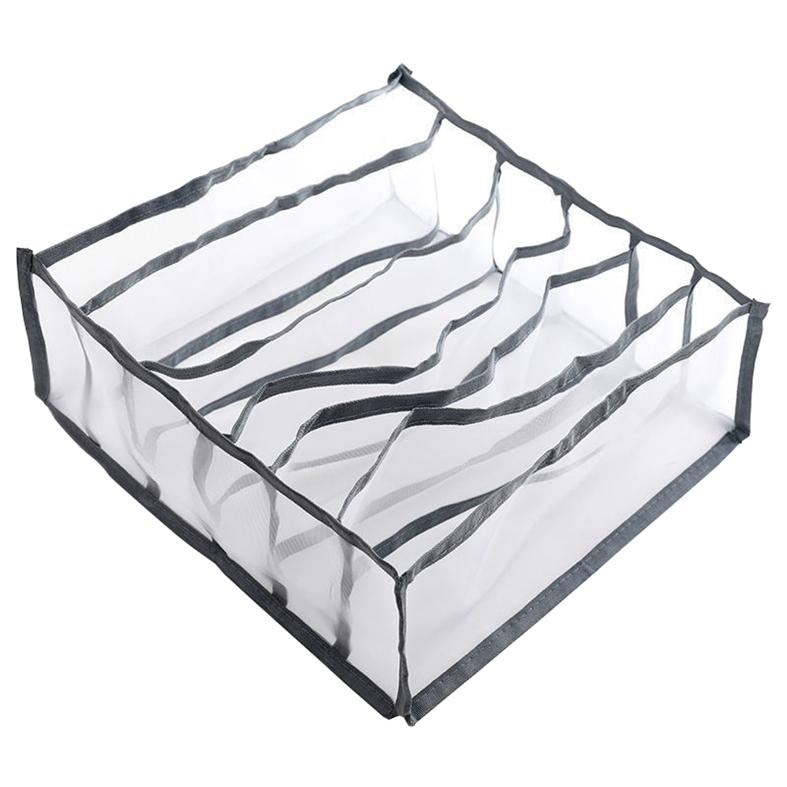 Mehrfach unterteilte faltbare Schubladen-Organizer-Tasche für Unterwäsche, Socken und Slips, platzsparend, zusammenklappbar, Schrank-Kleider-Organizer, Aufbewahrungsbox