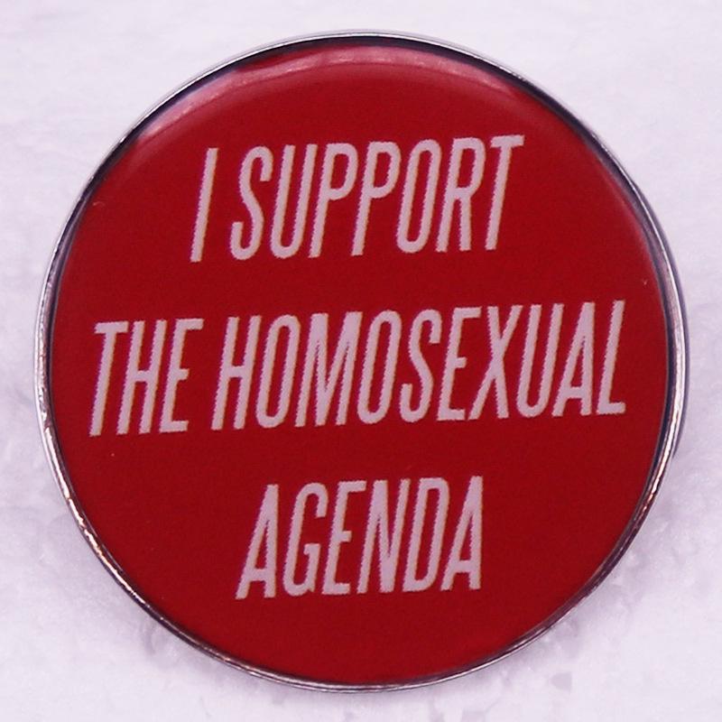 Support Agenda Pin Badge Accessory