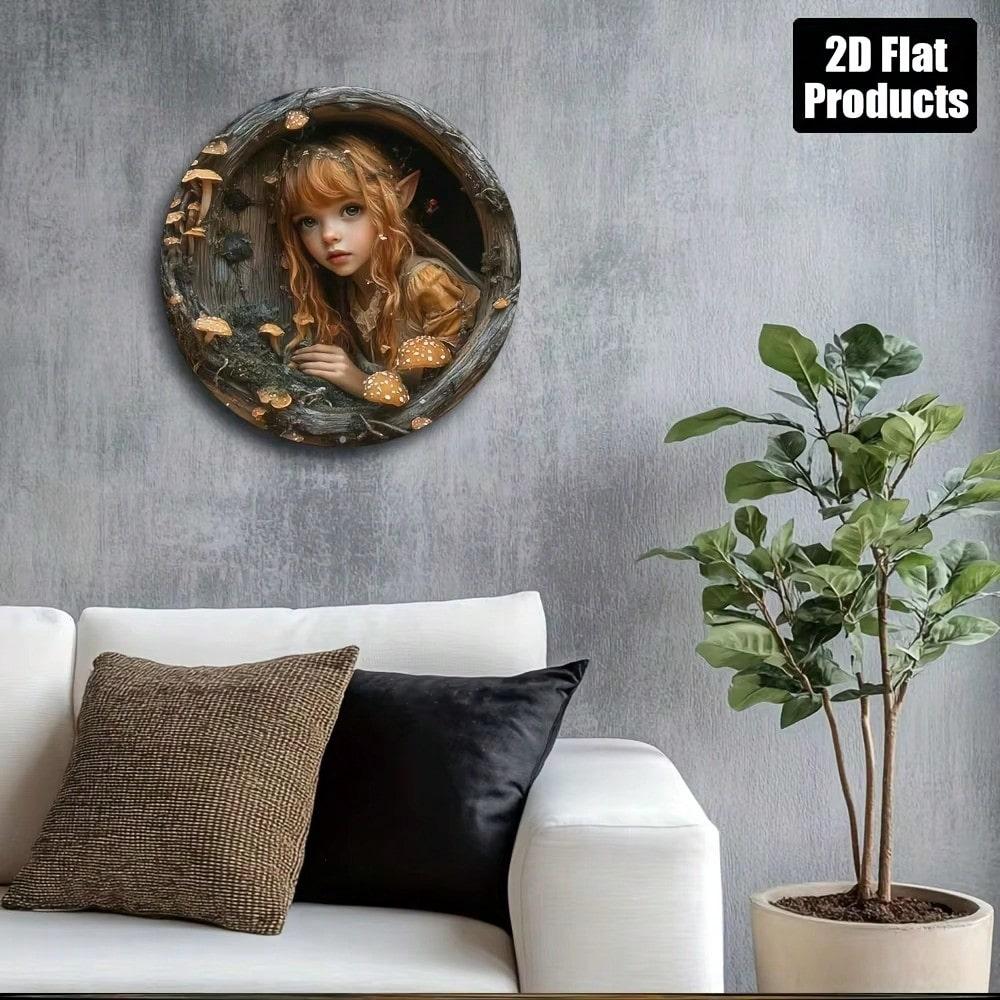 

Fantasy Fairy Wall Art Decor Metal Tin Sign for Home Bar Kitchen Coffee Shop Living Room M