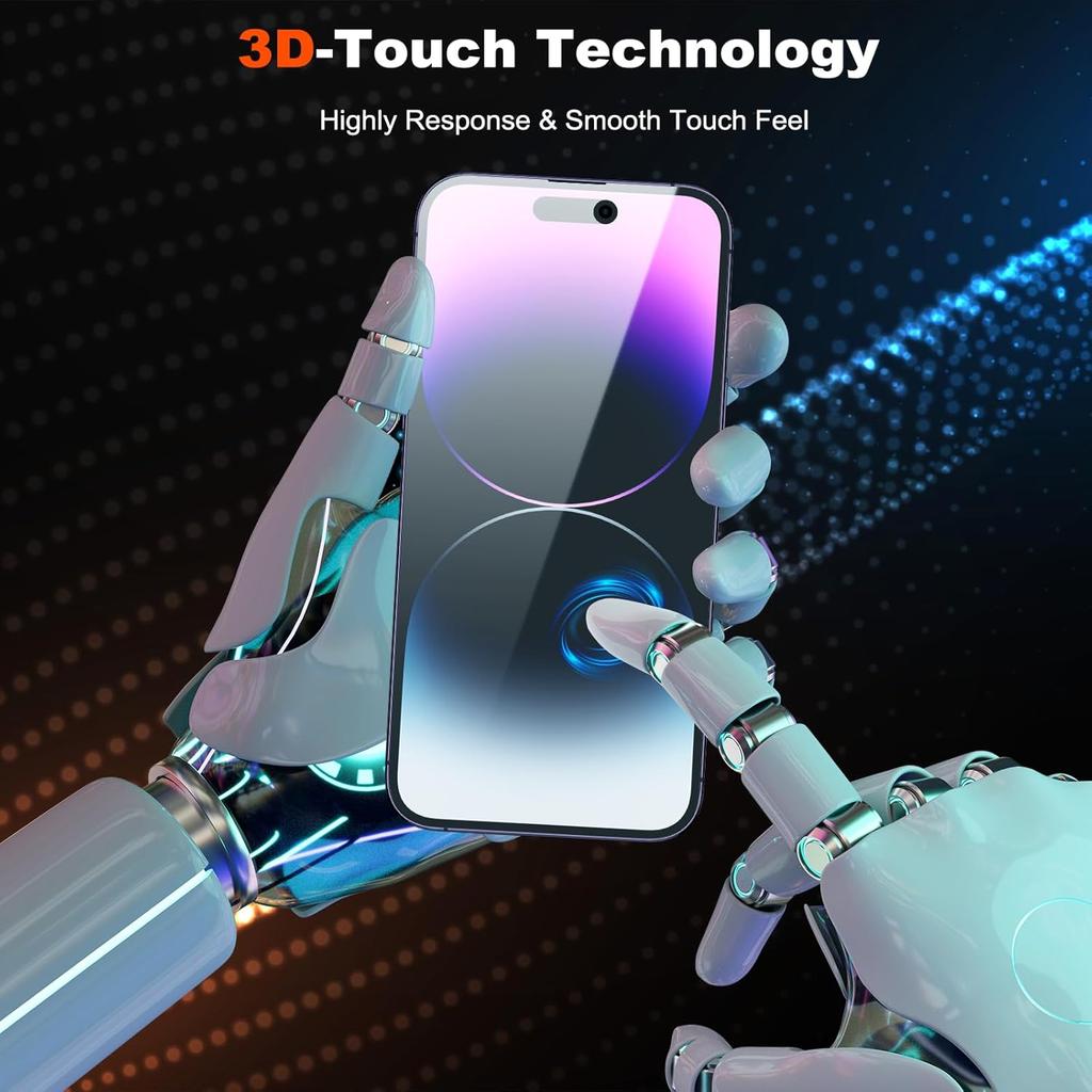 YMHML 2 Pack for iPhone 14 Pro Max Privacy Screen Protector, Upgrade Anti Spy Tempered Glass Privacy Screen for iPhone 14 Pro Max (6.7 Inch), Scratch