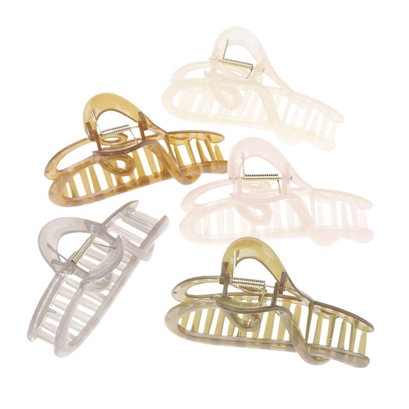 Large Claw Clips For Thick Hair Accessories Women Headdress Ins Plastic Catch Crab Hairpins Gifts