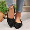 French Fairy Lace Flower Flat Shoes Slip-On Casual Shoes Outdoor Wear Summer Women Pointed Toe  Ballet Sandal
