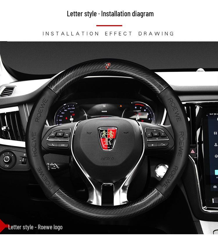 Roewe Steering Wheel Cover for RX5, RX3, i6 Plus, 550i: Genuine Leather