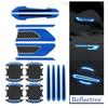 Reflective Carbon Fiber Strip Tape Car Exterior Stickers Decal Kit Accessories