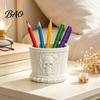 Halloween Room Decoration Gothic Skull Pen Holder, 3D Printed PLA Stationery Organizer, Pencil Cup Theme Container for Makeup Brushes And Office
