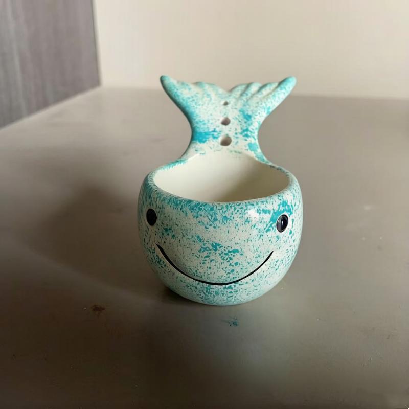 

Blue Whale–Shaped Vanilla Leaf Bowl, Adorable Blue Whale Vanilla Bowl, Kitchen Tool, Multi-Functional, Reusable, Decorative Item