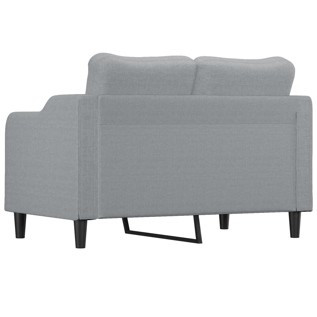 Vidaxl 2-Seater Sofa, Light Gray, 120 Cm, Upholstered In Fabric