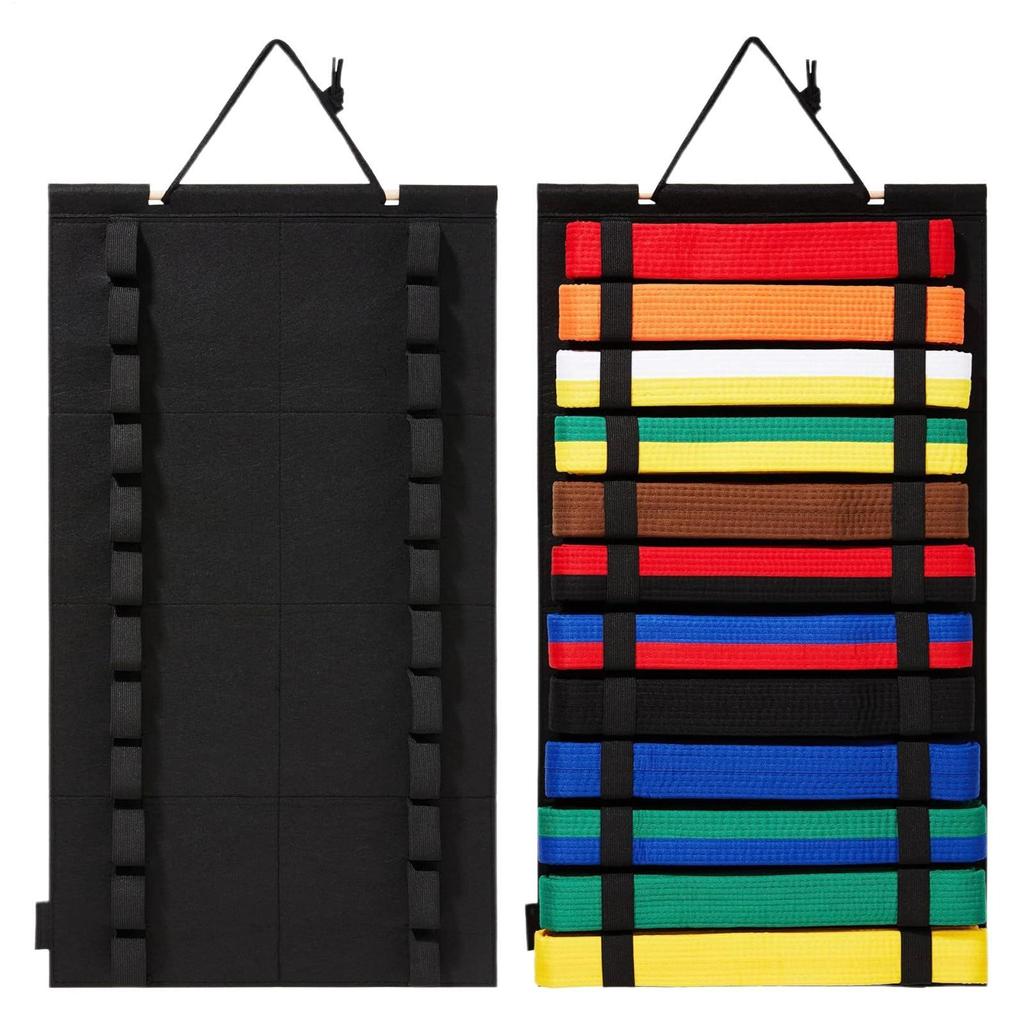 Wand-Kampfsport-Gürtel-Ausstellungsständer Filz-Wand-Organizer-Halter zum Aufhängen von Ringergürteln Taekwondo-Gürtel-Ausstellungsständer-Regal