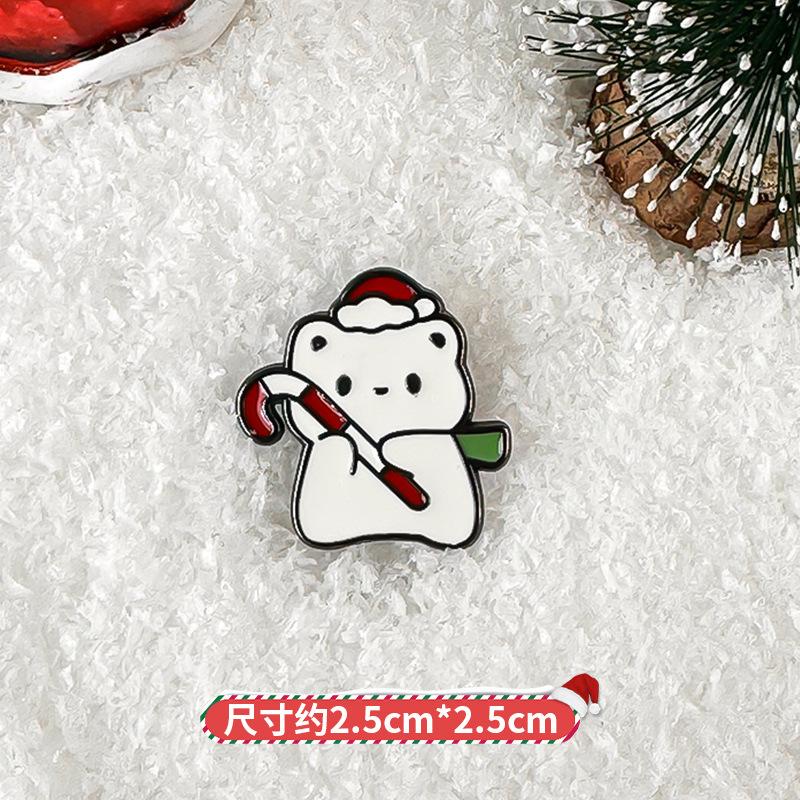 

Рождественская брошь Осень и зима Мультяшный креативный значок Атмосфера Милый Рождественский снеговик Серия Металлические булавки Ювелирные изделия