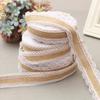 2M Gifts Belt DIY Crafts Party Supplies Lace Trim Edge Rustic Wedding Natural Hessian Burlap Ribbon