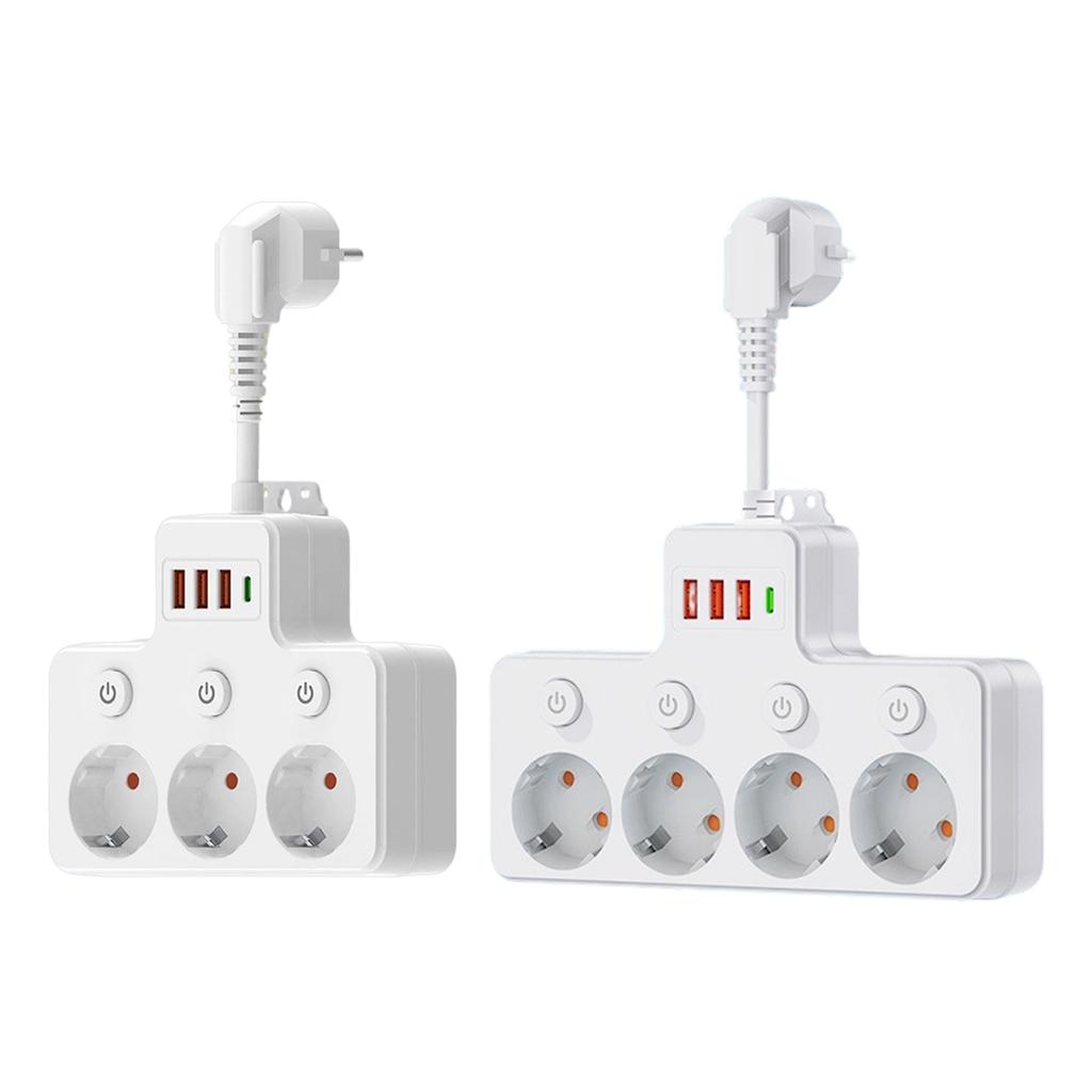 MultiPlugs Outlet ConverterPower Strips Slimmer Portable Design Perfect For Hotel Dorms Business Travel Charging Hubs