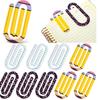 12 Pcs Paperclip Bookmark Teacher Appreciation Gift Acrylic Paper Clips Pencil Notebook Paperclips for Home Office School Use