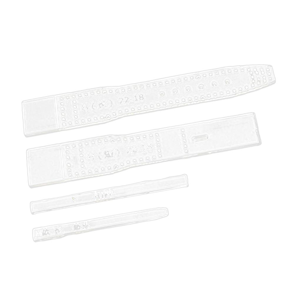4pcs DIY Leather Crafts Tool - Acrylic Watch Belt Strap Templates Set Men