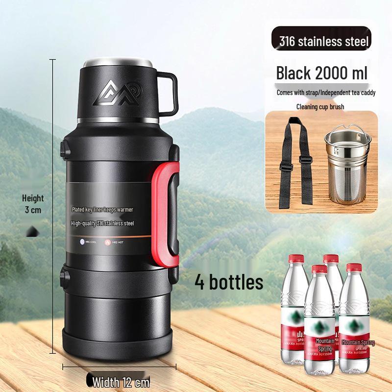 Thermos 316 Stainless Steel Travel Kettle with Large Capacity